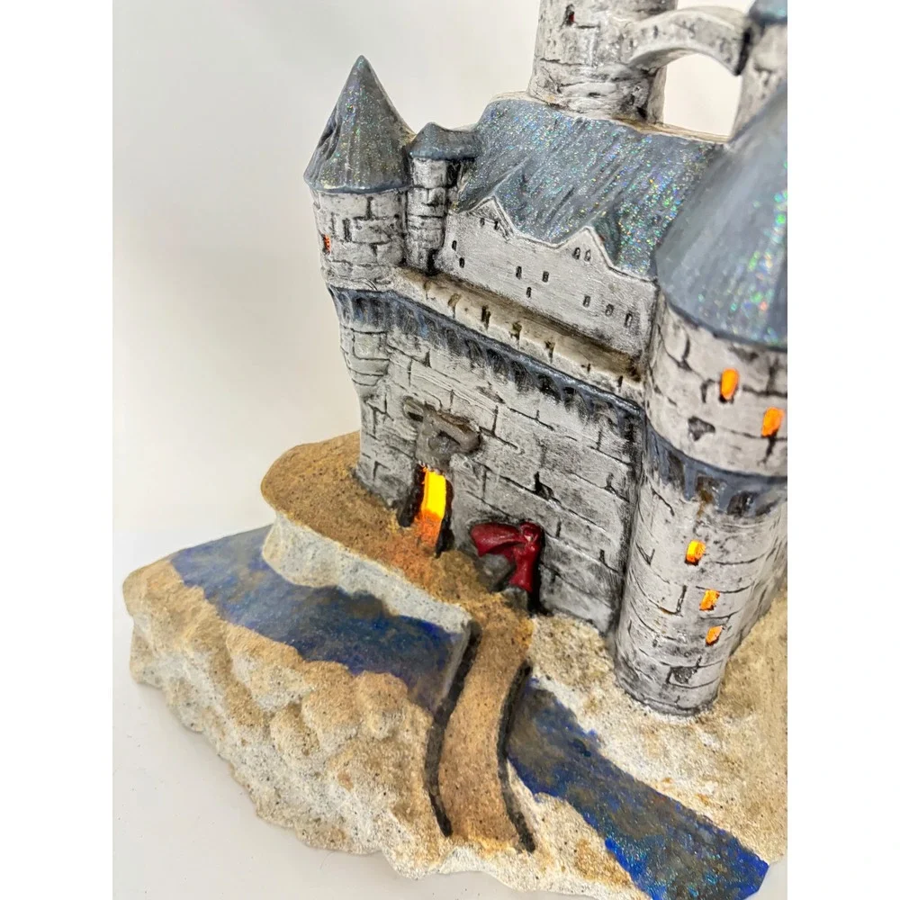 Vtg 1980 Ceramic Castle Lamp Duncan Enterprises‎ Spooky Figurine Halloween